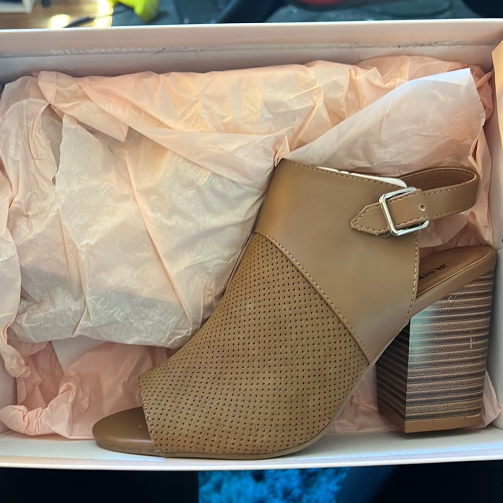 Open toe booties